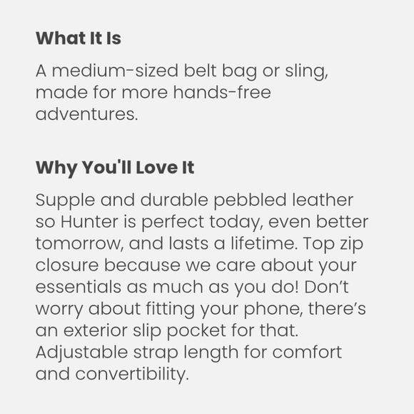 HOBO Hunter Medium Belt Bag In Black - Picture 10 of 12